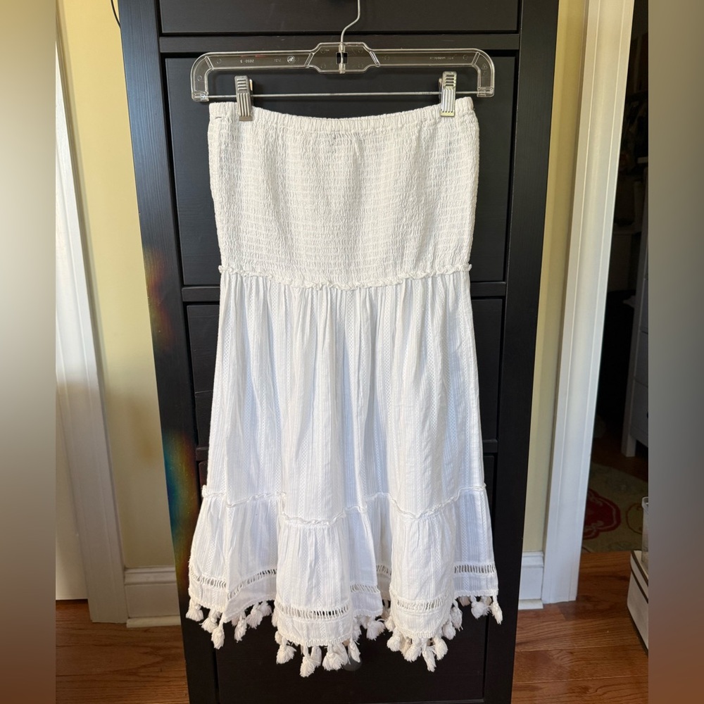 White Tube Top Mini perfect for Beach or Poolside